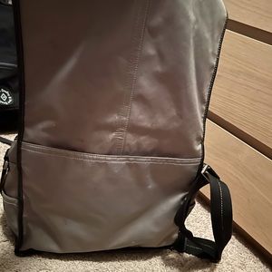 Coach Grey Canvas Laptop Bag